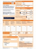 HMRC P60 2016/2017 Orange Portrait